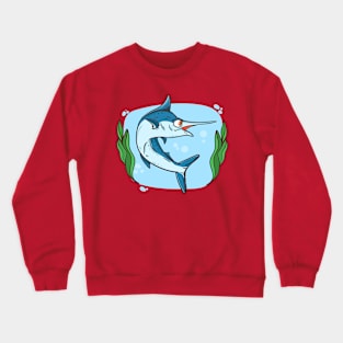 Hand Drawn Swordfish Crewneck Sweatshirt